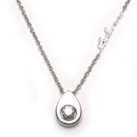 Collar Salvini Mujer Gocce Di Cielo in Oro blanco Diamante 20024243 - 20024243